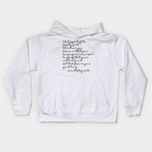 The beauty of all literature - Fitzgerald quote Kids Hoodie